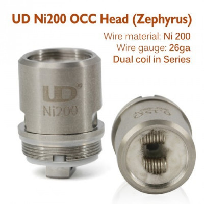 Resistenza di Ricambio OCC per Atomizzatore Youde Zephyrus V1 e V2 - Ni200 - 0.15 ohm