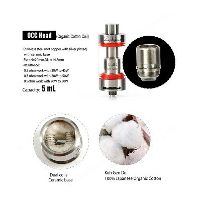 Resistenza di Ricambio OCC per Atomizzatore Youde Zephyrus V1 e V2 - Ni200 - 0.15 ohm