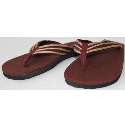 INFRADITO ARTIGIANALE DI CANAPA THAILANDESE - UNISEX ELEGANT BORDEAUX